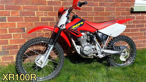 Honda XR100R Dirt Bike Start Up - YouTube