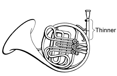 French Horn Drawing at GetDrawings | Free download