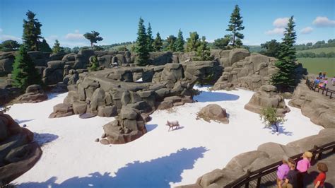 Dall sheep habitat I made, the rock formation is on the workshop! : r/PlanetZoo