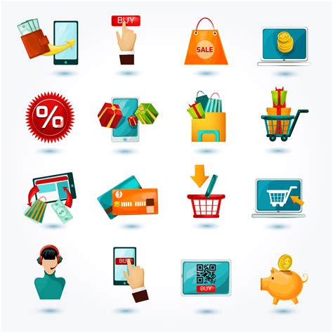 E-commerce Icons Set 427914 Vector Art at Vecteezy