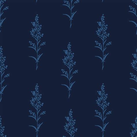 Dark Blue Floral Pattern 22946555 Vector Art at Vecteezy