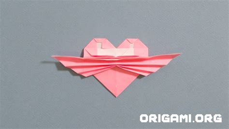 Origami Heart with Wings (part 4) - Origami.org