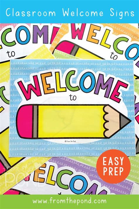 Classroom Welcome Signs | Classroom welcome, Welcome sign classroom, Classroom signs printable