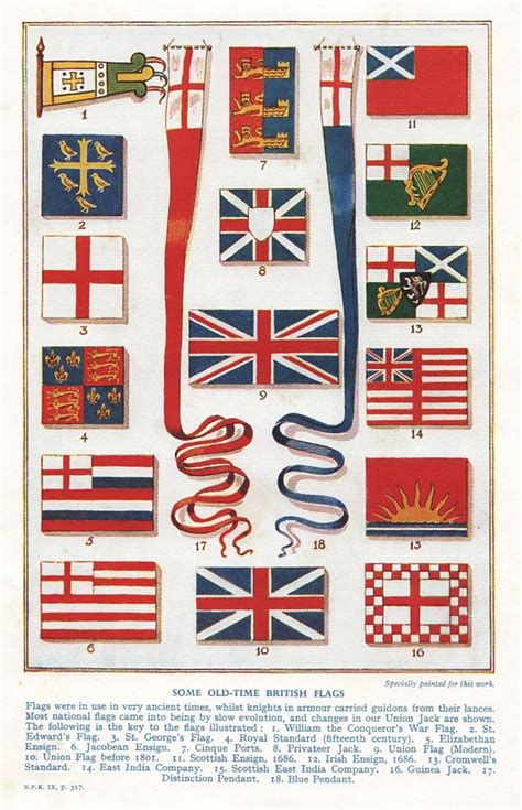 Historic British flags 18th century flag decor union jack. | British flag, Flag decor, Flag