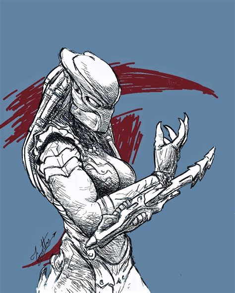 Female Yautja, tim v | Predator alien art, Predator artwork, Predator art