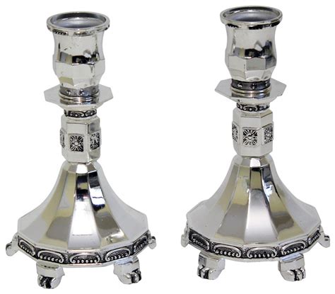 Silver Plated Candlesticks - YourHolyLandStore