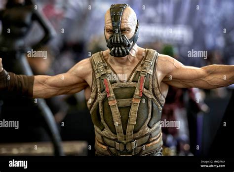 Tom Hardy Bane. Life-like figurine of Batman villain Bane played by Tom ...