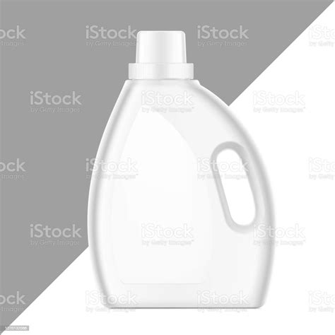 Plastic Bottle Mockup Vector Illustration Isolated On White Background Stock Illustration ...