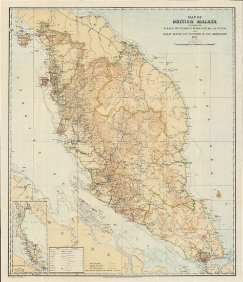 Map Of The Federated Malay States, 1940 Openclipart, 59% OFF