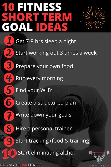 10 Short Term Fitness Goal Ideas | Raising The Bar Fitness | Short term goals, Fitness goals ...