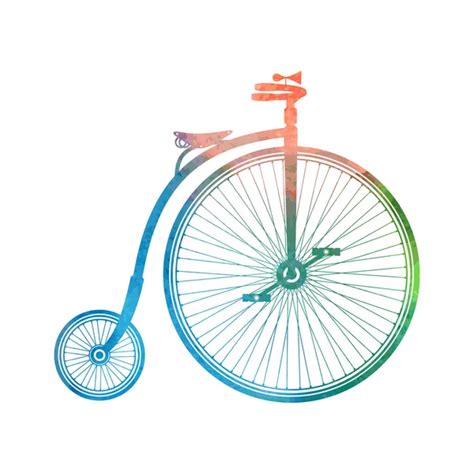 Watercolor bike bicycle — Stock Vector © ZeninaAsya #72884135