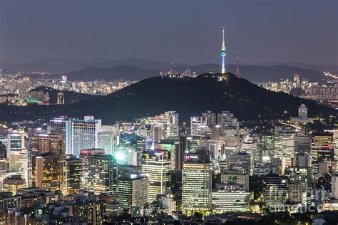 Seoul skyline at night Photograph by Didier Marti - Fine Art America