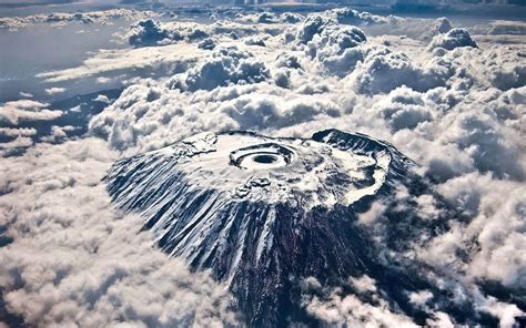 nature, Landscape, Mountain, Clouds, Snowy Peak, Mount Kilimanjaro ...