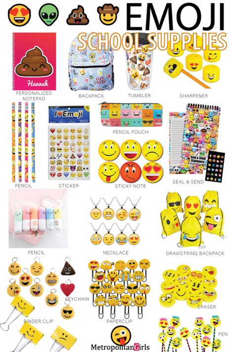 Cute 20 Emoji School Supplies for Teens That Make Learning Fun