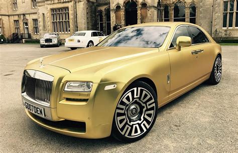 Want to Purchase this Rare Gold Rolls-Royce Ghost?....Start Counting ...