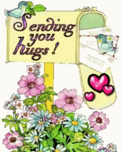 Sending Hugs Quotes, Hug Quotes, Friends Quotes, Glitter Gif, Glitter Flowers, Love Hug, Cute ...