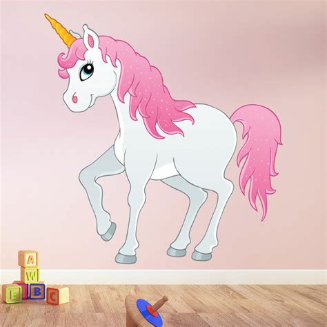 Pink & White Unicorn Wall Sticker Wall Sticker