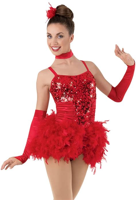 Jazz Red Dance Costumes / Pin on Girls Costume Auction - Jazz dance costumes women semi sheer ...