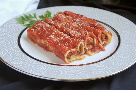 Manicotti (Three Cheese, No Boil Pasta Recipe) - Christina's Cucina