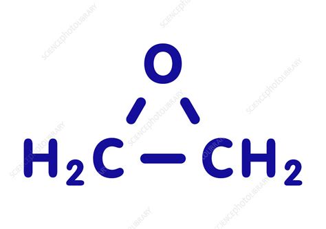 Ethylene oxide molecule, illustration - Stock Image - F027/8598 - Science Photo Library