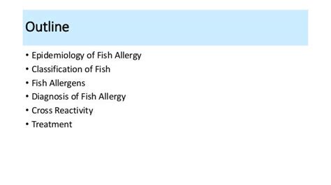 Fish allergy