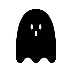 Ghost SVG, Halloween Ghost Silhouette Vector Files | PremiumSVG