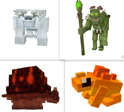 I'm making a mod that adds a lot of new mobs to minecraft. Here are my top 4! You can see the ...