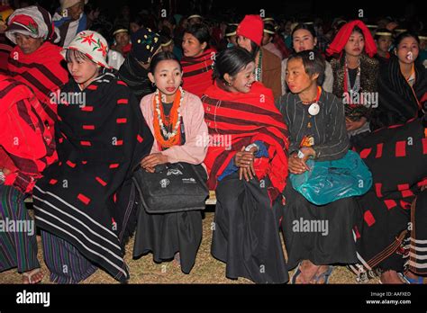 MYANMAR Naga New Year Festival Naga people wrapped up in traditional ...