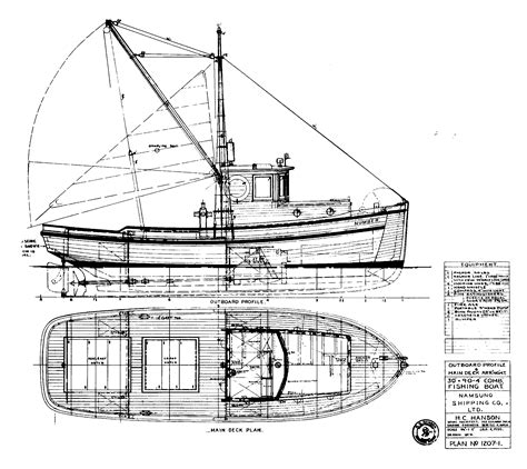 Fish boats by H.C.Hanson | Boat Design Net | Model boat plans, Boat ...