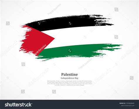 Happy Independence Day Palestine National Flag Stock Vector (Royalty Free) 1934848685 | Shutterstock