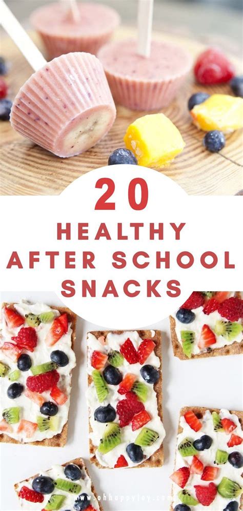 20 Healthy After School Snack Ideas For Kids - Oh Happy Joy! | Easy snacks for kids, Super ...