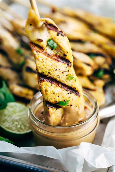 Easy Chicken Satay with Peanut Sauce - Jessica Gavin