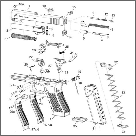 Glock 19 Gen 5 Exploded View