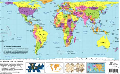 Hobo–Dyer world map projection - intended to... - Maps on the Web