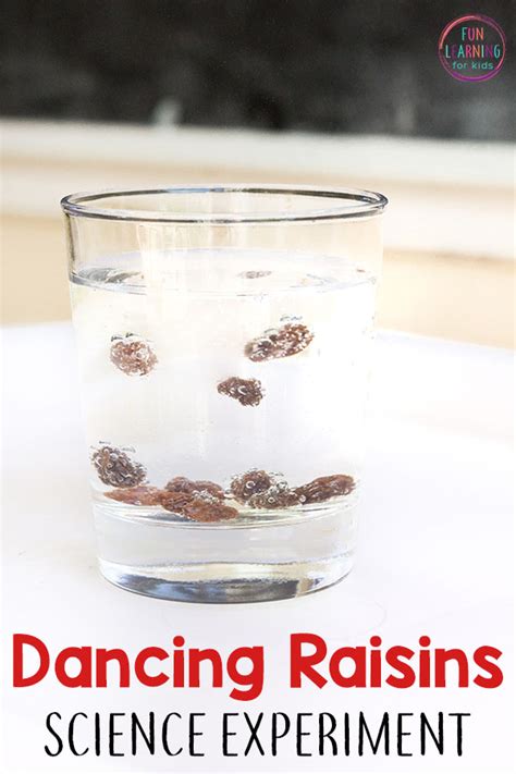 Dancing Raisins Science Experiment for Kids