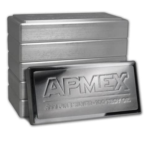 Buy 100 oz Silver Bar - APMEX (Stackable) | APMEX