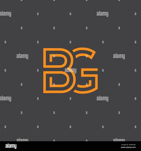 creative Letter BG logo design elements. simple letter BG letter logo, Business corporate letter ...