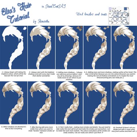 Elsa's Hair Tutorial by Rousetta on DeviantArt