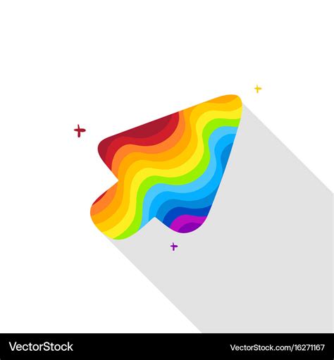 Rainbow cursor Royalty Free Vector Image - VectorStock