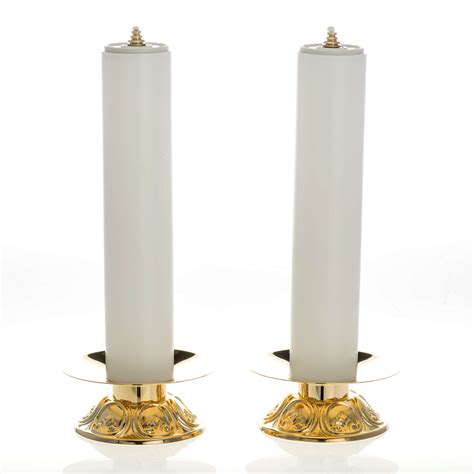 Altar set with candle holders and candles | online sales on HOLYART.com