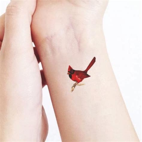 Set of 2 temporary tattoo Cardinal birds / Gift for Nature | Etsy in ...