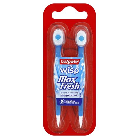 Colgate Wisp Max Fresh Mini-Brushes With Beads Peppermint - Shop Toothbrushes at H-E-B