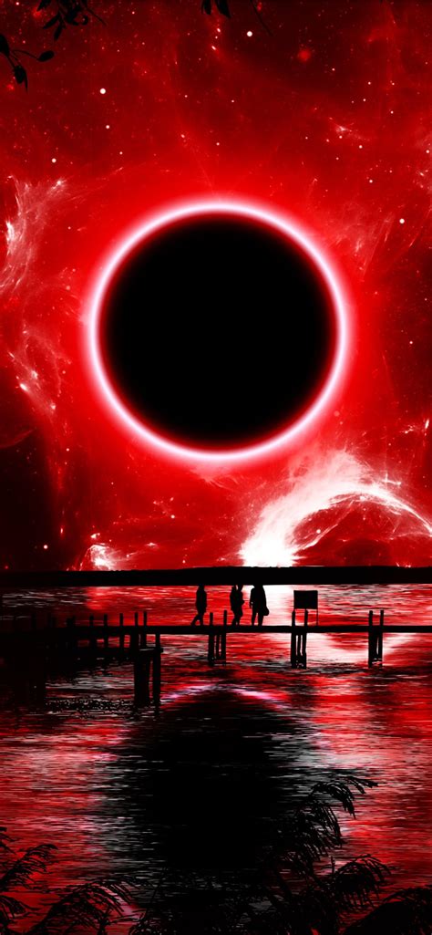 🔥 Download Red Eclipse Digital Art Resolution HD Space 4k Ima iPhone by @danielw30 | 4k ...