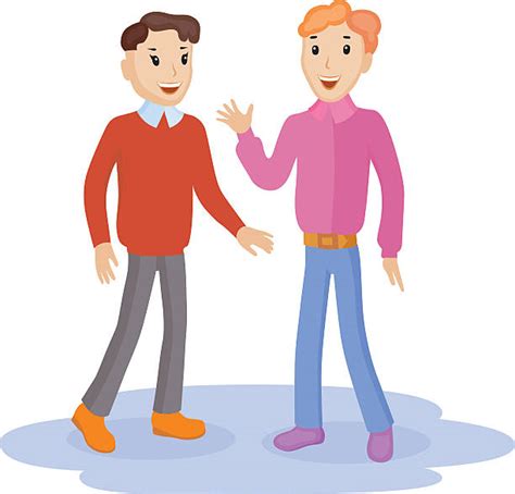 Two People Talking Outside Illustrations, Royalty-Free Vector Graphics & Clip Art - iStock