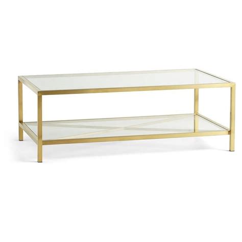 Rectangular X Base Brass Glass Coffee Table | Coffee table, Decorating coffee tables, Table