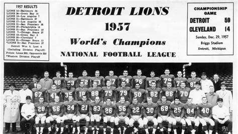 1957 Detroit Lions: Meet the championship roster; where are they now?