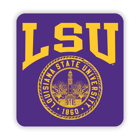 B&B Dry Goods LSU Memorial Seal Arch Decal - Purple — Bengals & Bandits