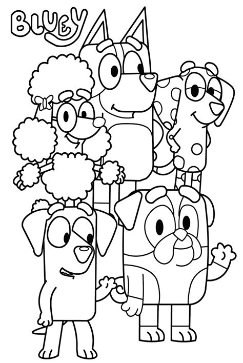 Free Bluey Coloring Pages - Bluey Coloring Pages - Coloring Pages For Kids And Adults in 2023 ...