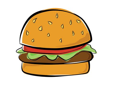 Burger Drawing at GetDrawings | Free download