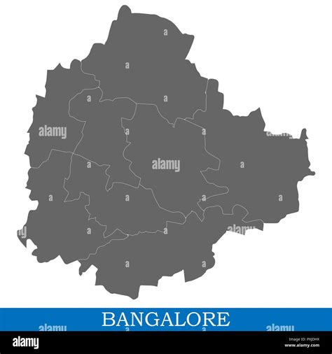 Bangalore india city map hi-res stock photography and images - Alamy